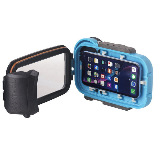 AxisGO XS MAX/XR Water Housing for iPhone  XS MAX / XR Electric Blue